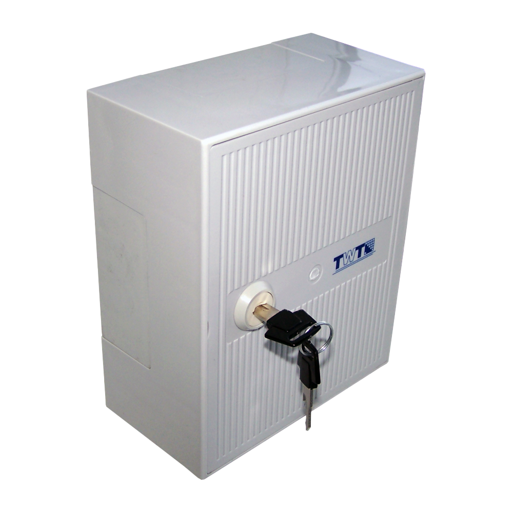 Настенный распределительный бокс, 3 плинта, 30 пар, с замком