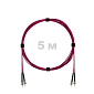 Патч-корд оптический ST/PC-ST/PC MM (OM4) 2mm duplex LSZH,  5 м.
