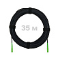 Патч-корд оптический FTTH комбинированный, диэлектрик FRP, G.657 LSZH 2SC/APC, черный 35 м