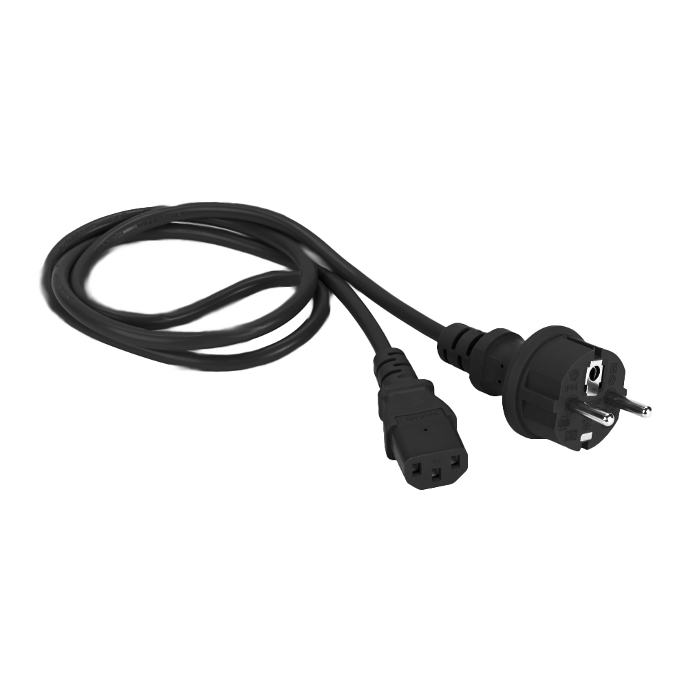 Шнур питания C13-Schuko, 3х0.75, 220В, 10А, белый, 5 метров__