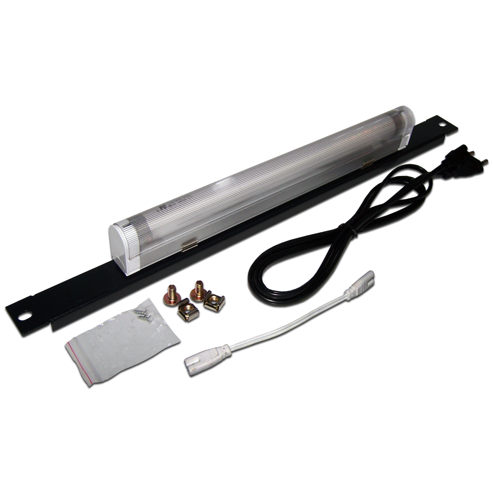 Лампа подсветки в настенный шкаф 19", 8W, белый свет, шнур 1 м