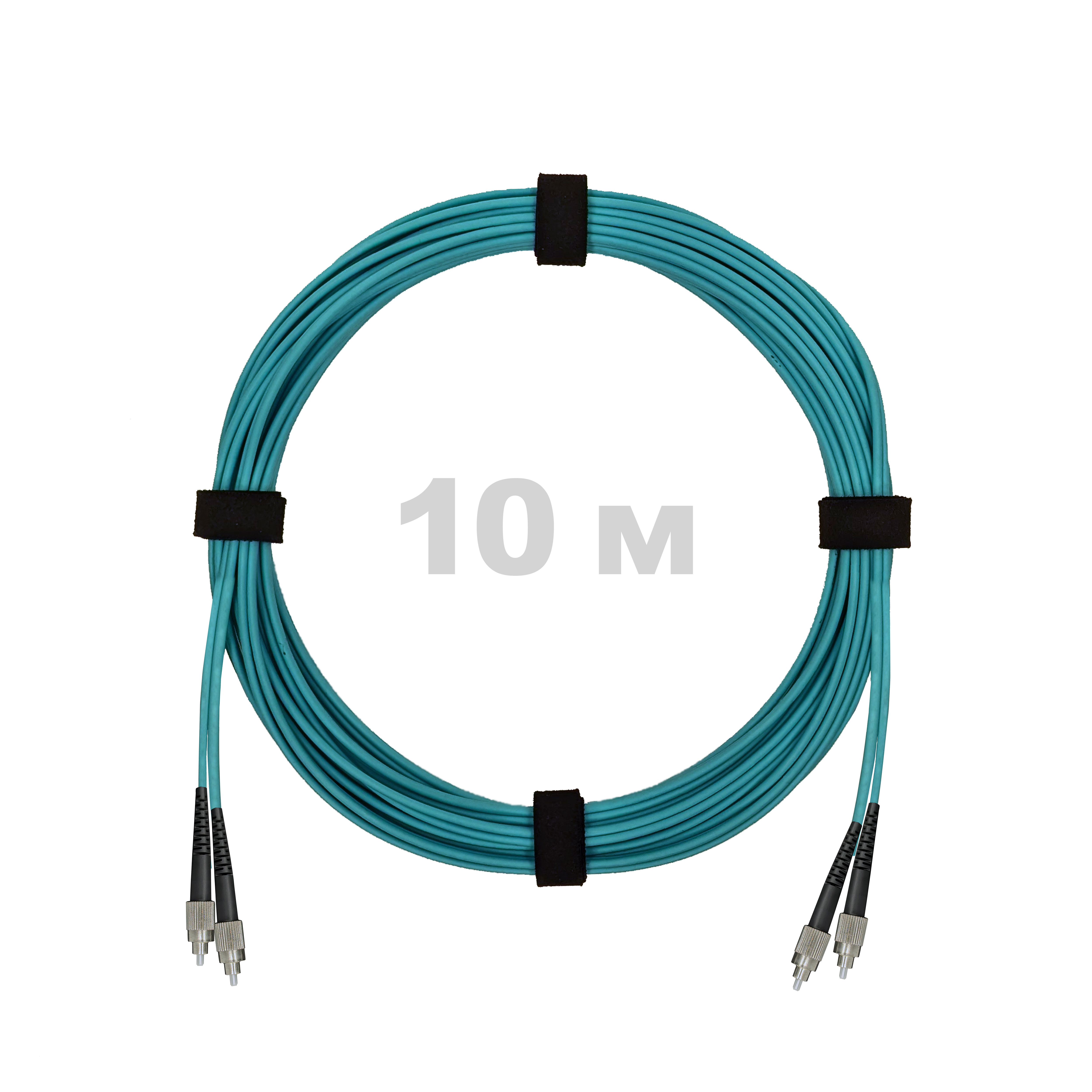 Патч-корд оптический FC/UPC-FC/UPC MM (OM3) 3mm duplex LSZH, 10 м
