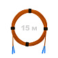 Патч-корд оптический SC/UPC-SC/UPC MM (OM2) 2mm duplex LSZH,  15 м.