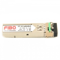 SFP модуль WDM для оптики, 1.25 G, до 3 км, TX 1550 нм, RX 1310 нм, LC, DDM FIBO