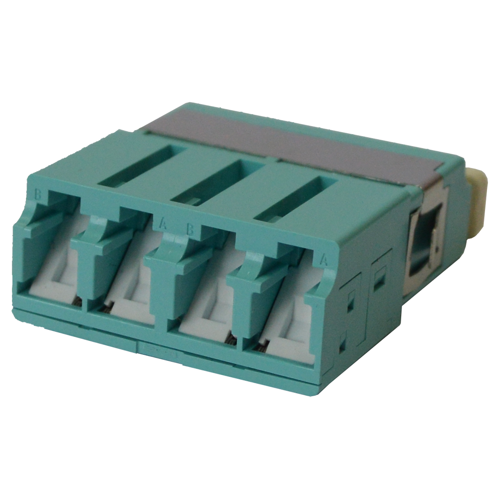 Адаптер оптический LANMASTER LC SM, со шторкой, корпус SC, квадро__