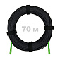 Патч-корд оптический FTTH диэлектрик FRP, G.657 LSZH 2SC/APC, черный 70 м.