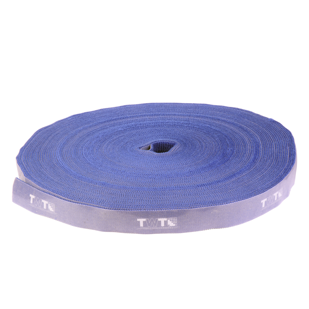 Хомут-липучка TWT шириной 20 мм, 30 м, черный