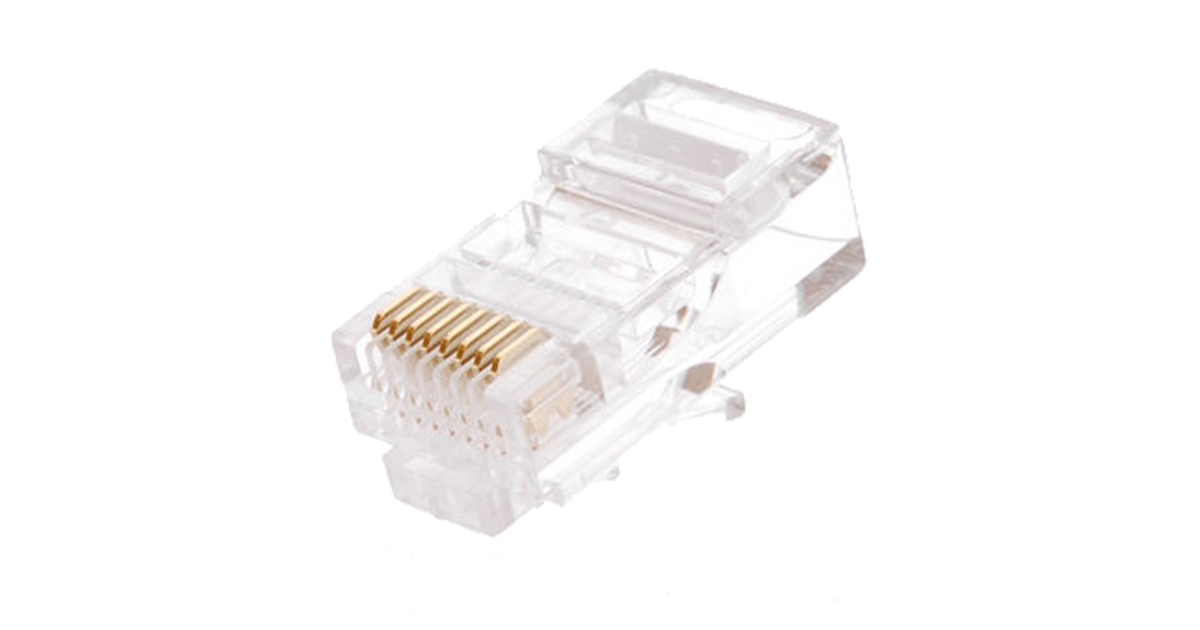 Коннектор RJ45/8P8C под витую пару, Кат.5e, неэкранированный, 1000 шт.