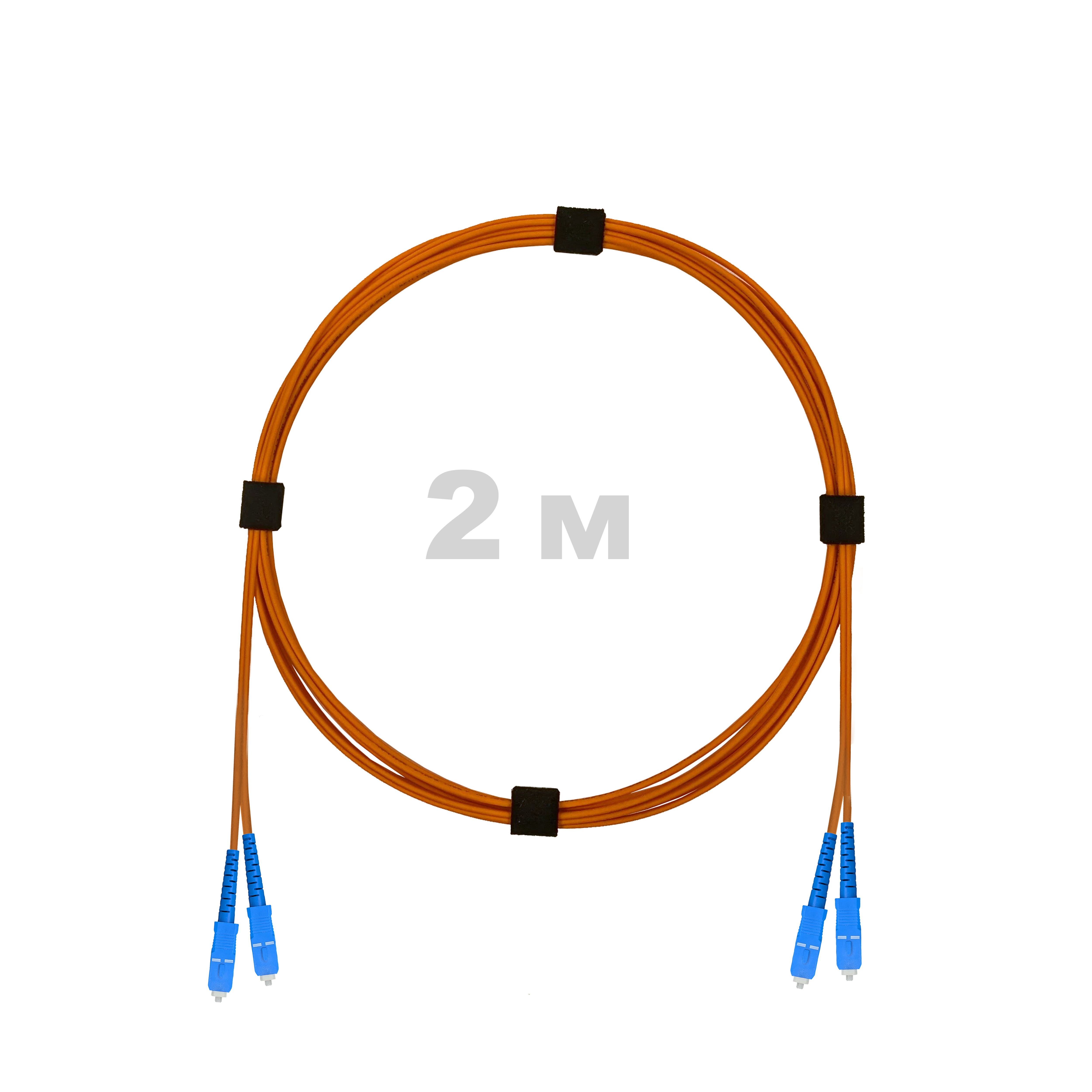 Патч-корд оптический SC/UPC-SC/UPC MM (OM2) 2mm duplex LSZH,  2 м.