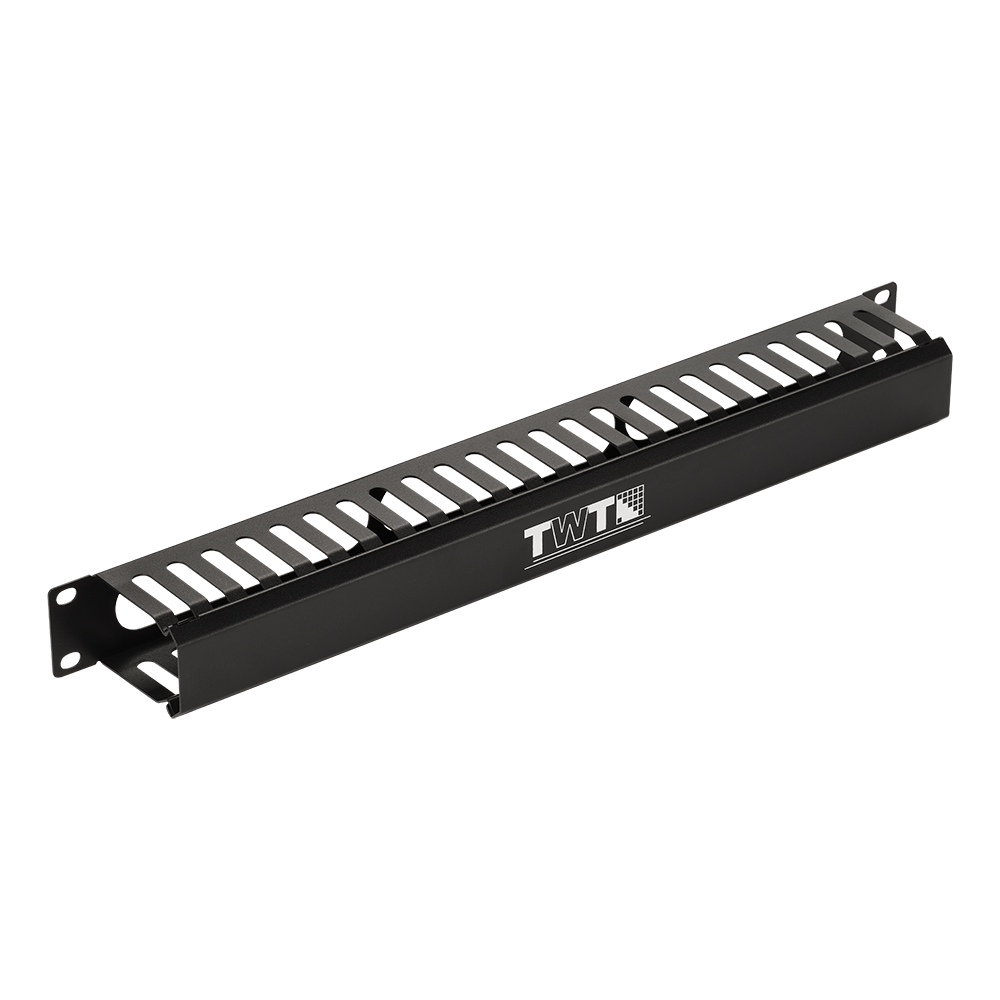 Кабельный органайзер 19" c крышкой на 24 порта, 2U