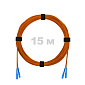 Патч-корд оптический армированный бронированный SC/UPC-SC/UPC MM (OM2) Duplex 2.0mm LSZH, 15 м.