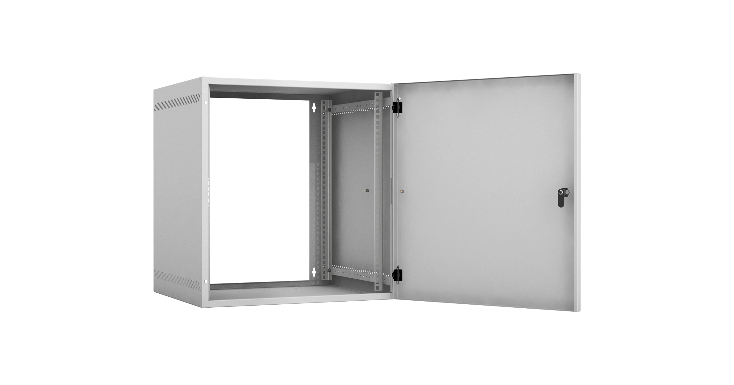 Настенный шкаф 19", 12U, металл, 540х500, серый__