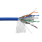 Кабель FTP, 4 пары, Кат. 6, LSZH, синий, 305м в кат., LANMASTER LAN-6EFTP-LSZH-BL