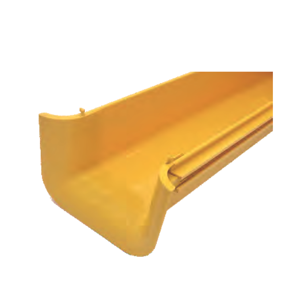 Торцевая накладка оптического лотка 240 мм, желтая__