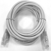 Патч-корд UTP 4 Cat 5e, 3м, LSZH, литой коннектор, серый