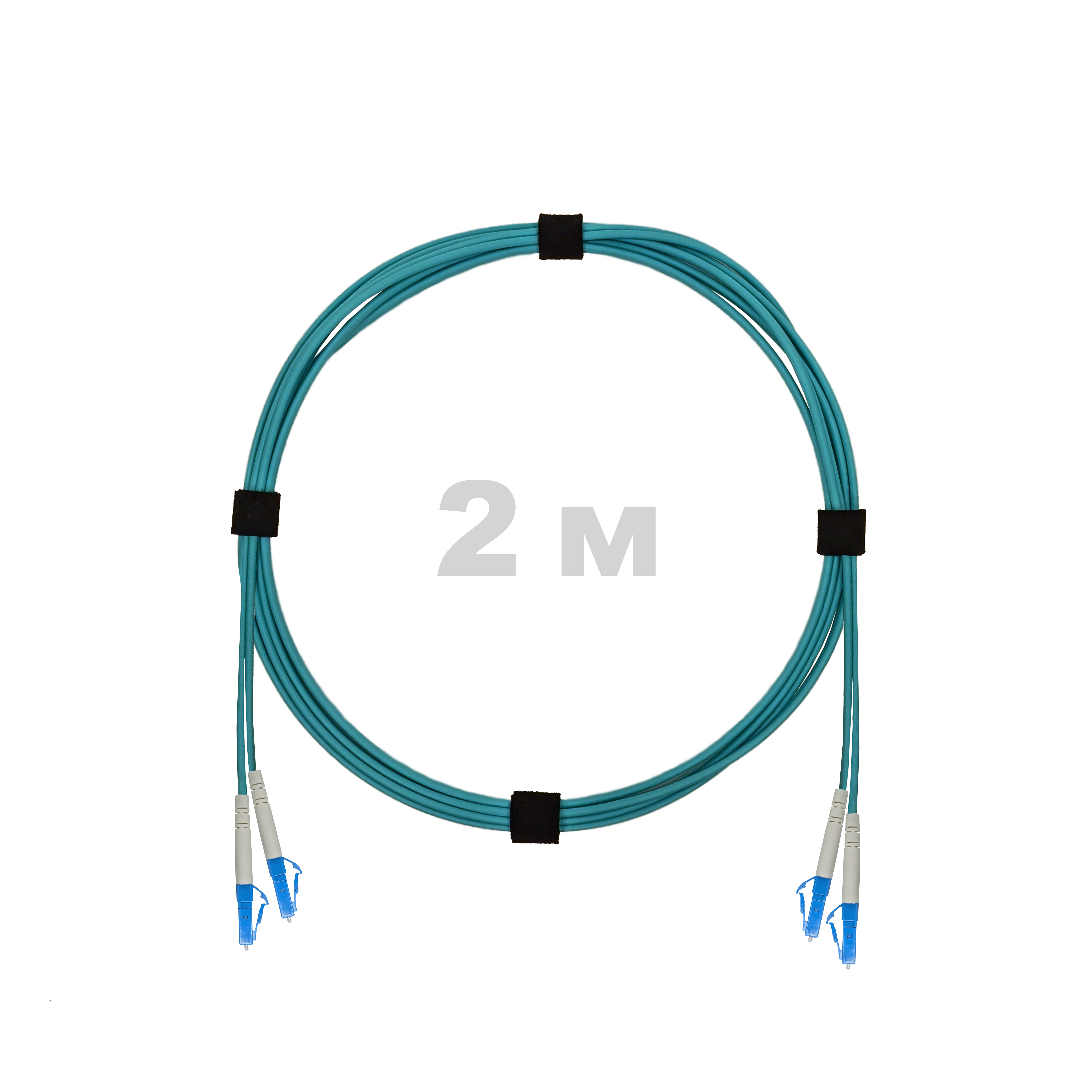 Патч-корд оптический армированный бронированный LC/UPC-LC/UPC MM (OM3) Duplex 3.0mm LSZH, 2 м.
