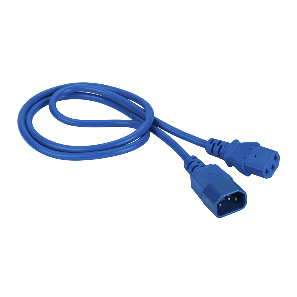 Шнур питания C13-C14, 3х0.75, 220В, 10А, белый, 10 метров__