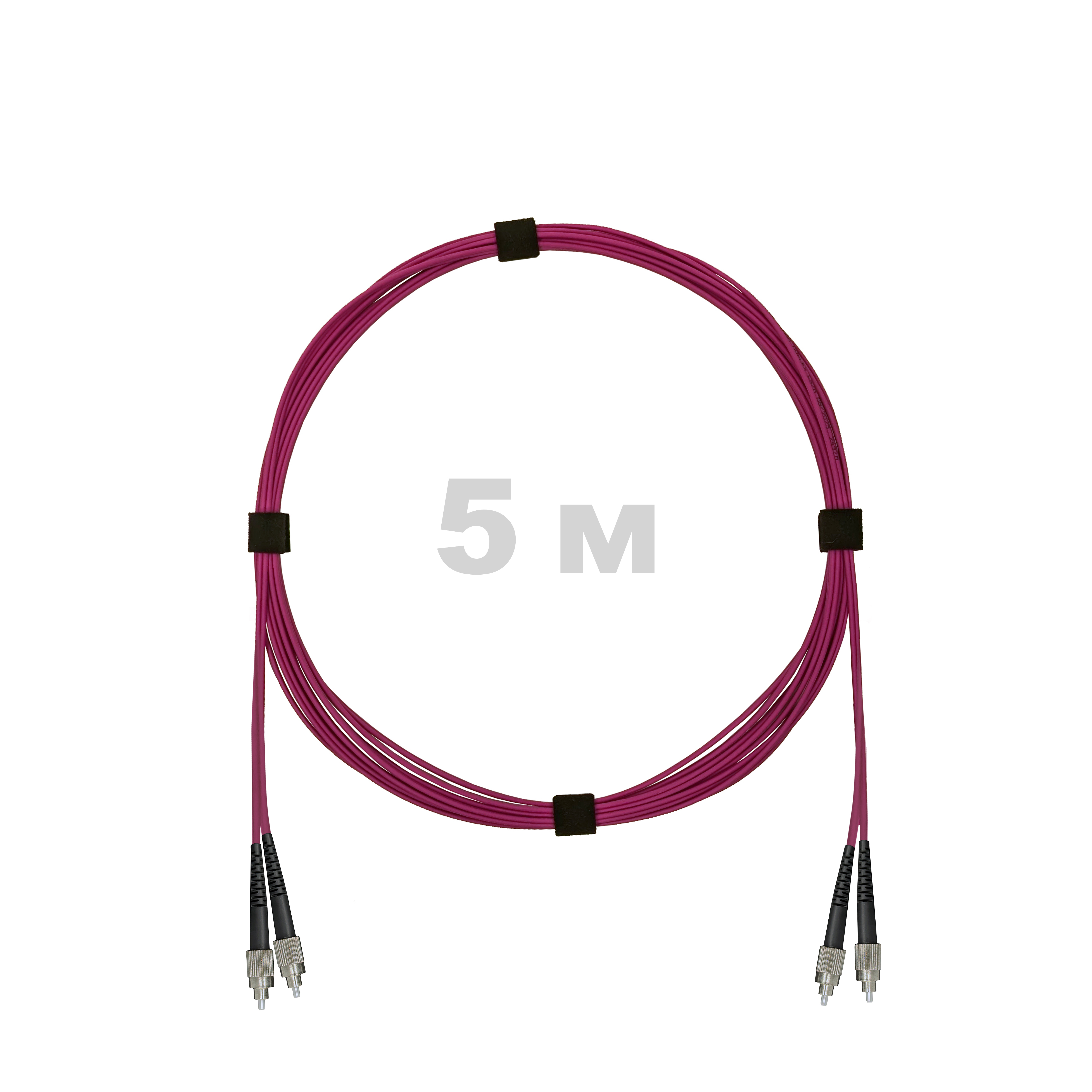 Патч-корд оптический армированный бронированный FC/UPC-FC/UPC MM (OM4) Duplex 2.0mm LSZH, 5 м.
