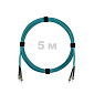Патч-корд оптический ST/PC-ST/PC MM (OM3) 3mm duplex LSZH,  5 м.