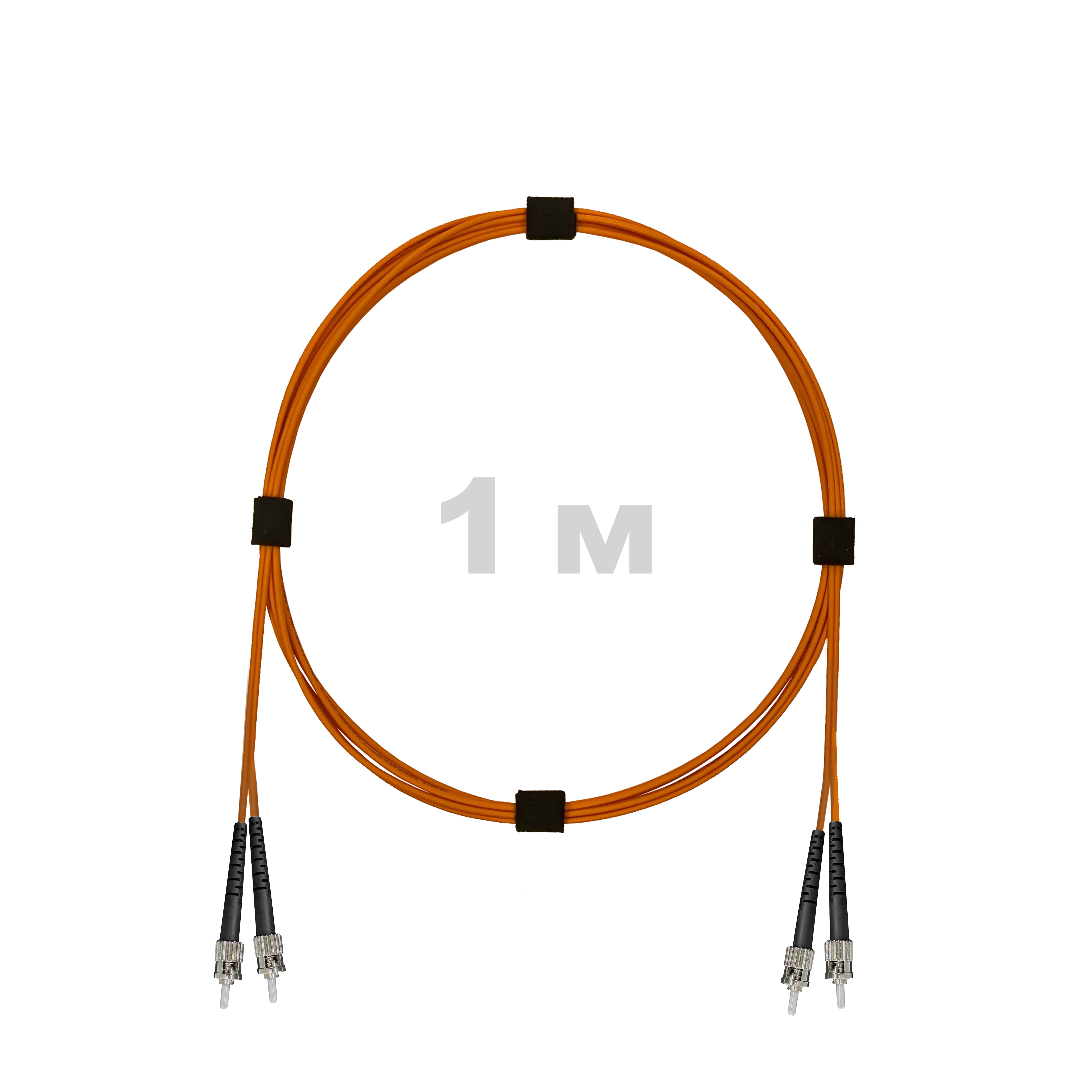Патч-корд оптический ST/PC-ST/PC MM (OM2) 2mm duplex LSZH,  1 м.