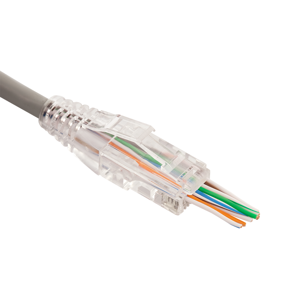 Коннектор RJ45 тип EZ, 8P8C, UTP, Cat.5e, универсальный, покрытие 50 микрон,100 шт.__