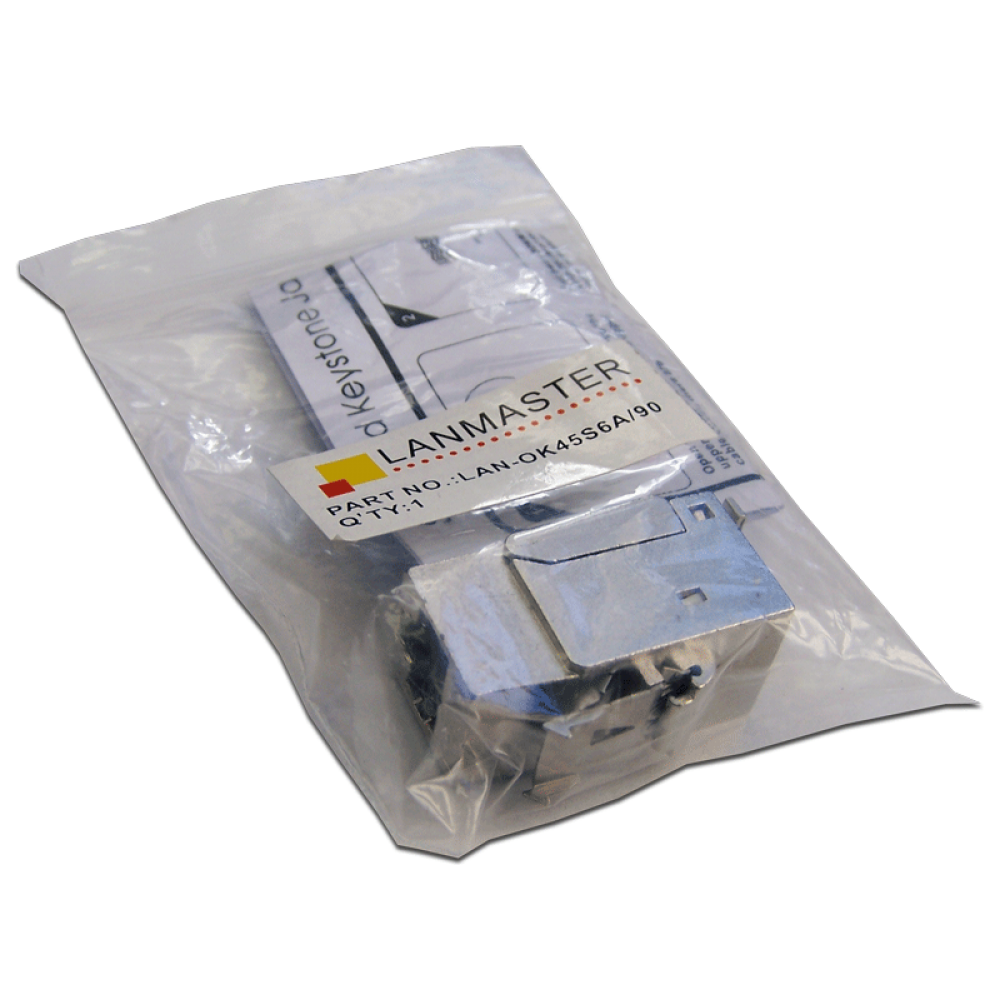 Модуль Keystone, RJ45, кат.6A, STP, 90 градусов__