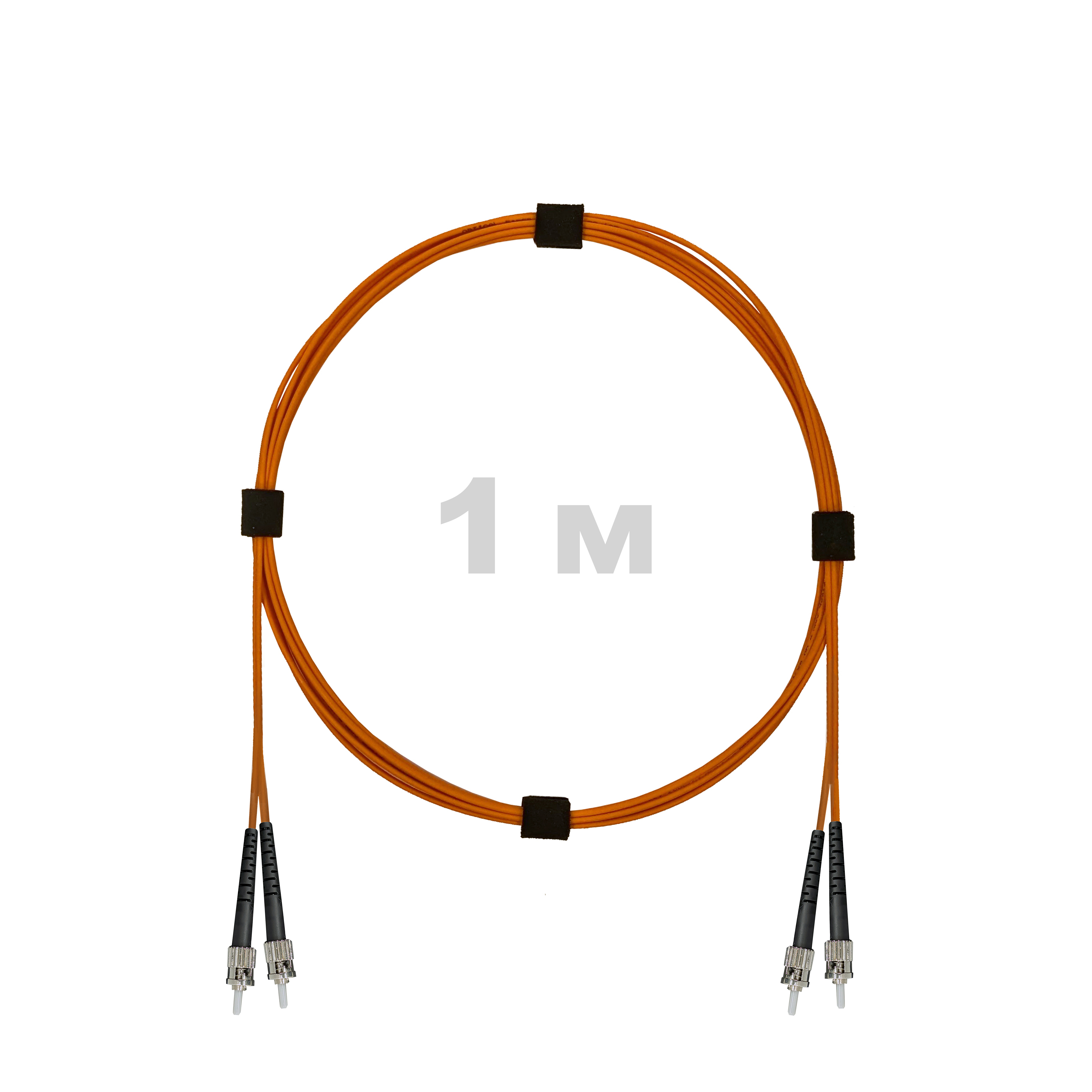 Патч-корд оптический ST/PC-ST/PC MM (OM2) 3mm duplex LSZH,  1 м.