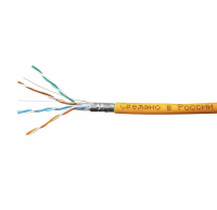 Кабель 1693131 витая пара кат. 5е SkyNet Standard FTPнг-LSZH 4х2х0.5 Cu, внутренний, оранжевый, сертификатПБ