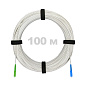 Патч-корд оптический FTTH диэлектрик FRP, G.657 LSZH SC/APC-SC/UPC, белый 100 м.