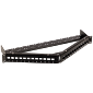 Патч-панель LAN-PPA24OK-STP наборная 19", экранированная, угловая, 24 порта, 1U, LANMASTER