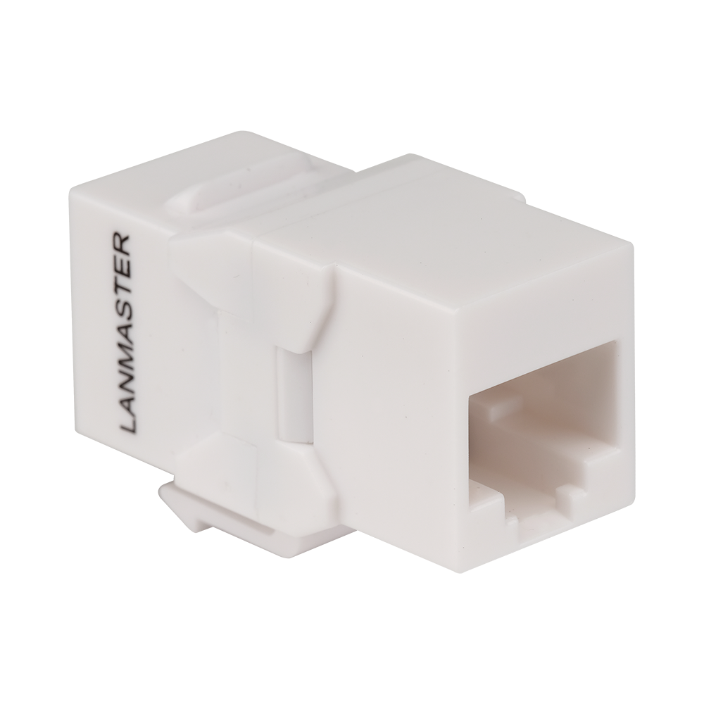 Повторитель портов RJ45, неэкранированный, кат.6A, формата Keystone, белый__