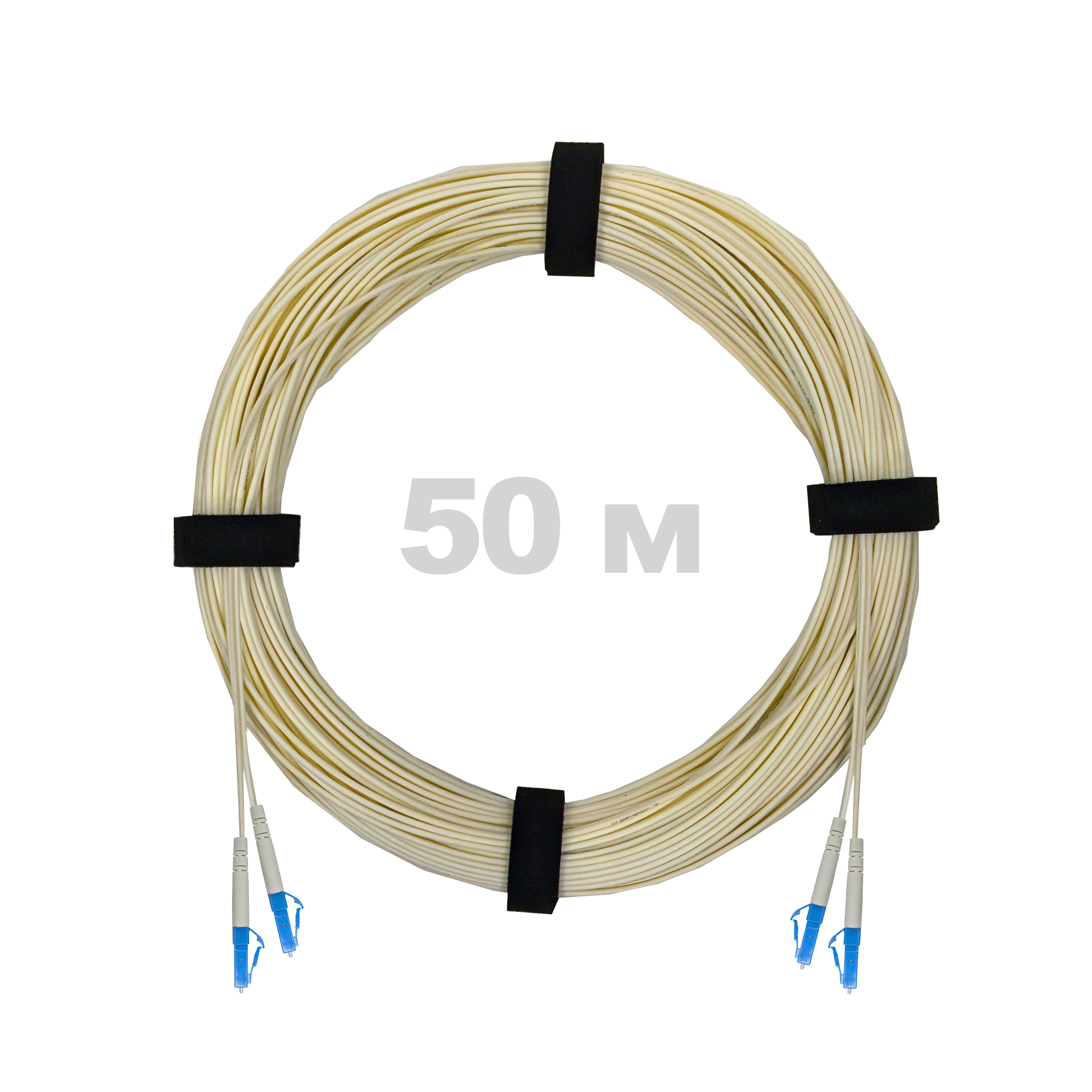 Патч-корд оптический LC/UPC-LC/UPC SM (G657.A1) 2mm DX LSZH 50 м