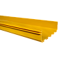 Прямая секция оптического лотка, 100x360 мм, 2 метра, желтая