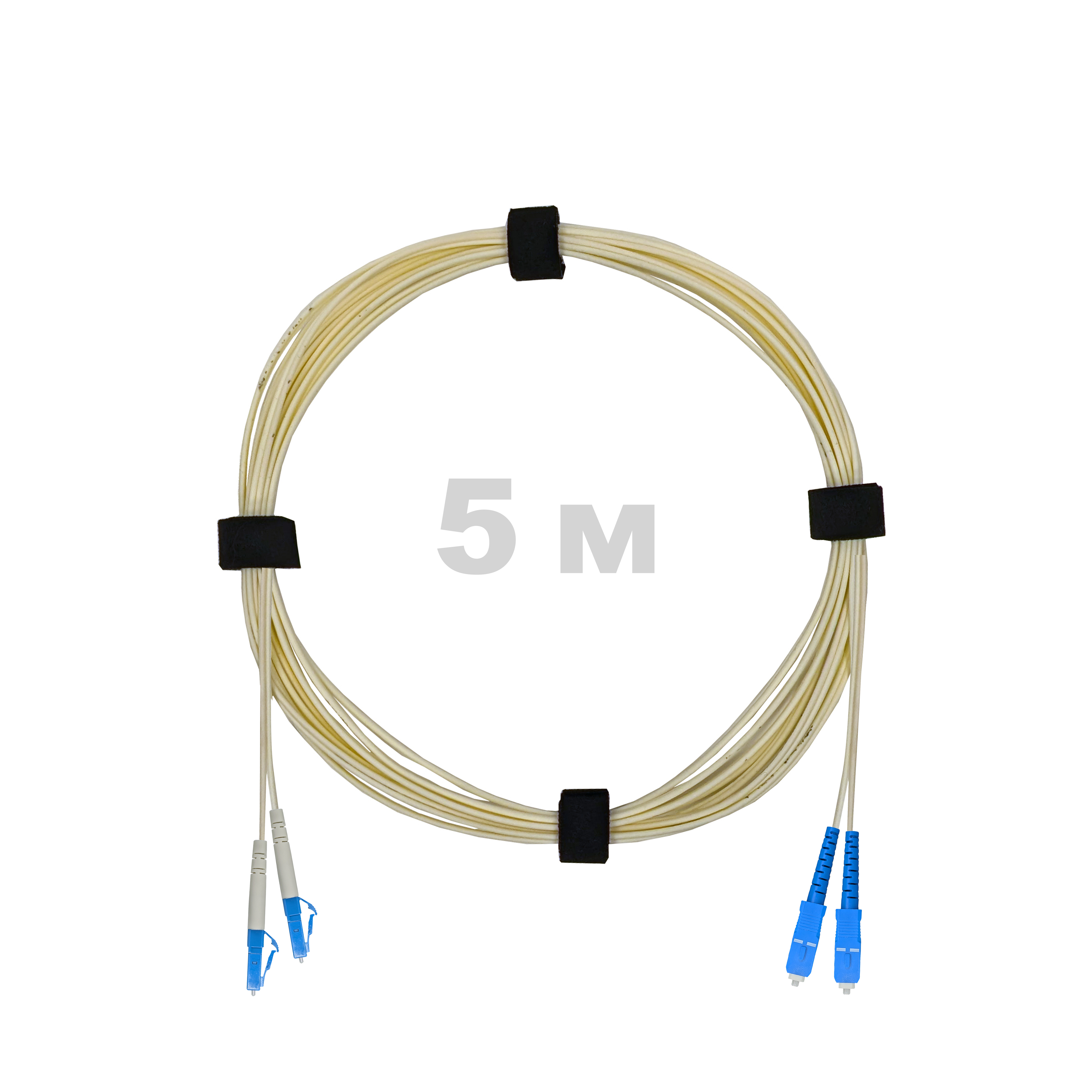 Патч-корд оптический LC/UPC-SC/UPC SM (G652D) 2mm DX LSZH 5 м