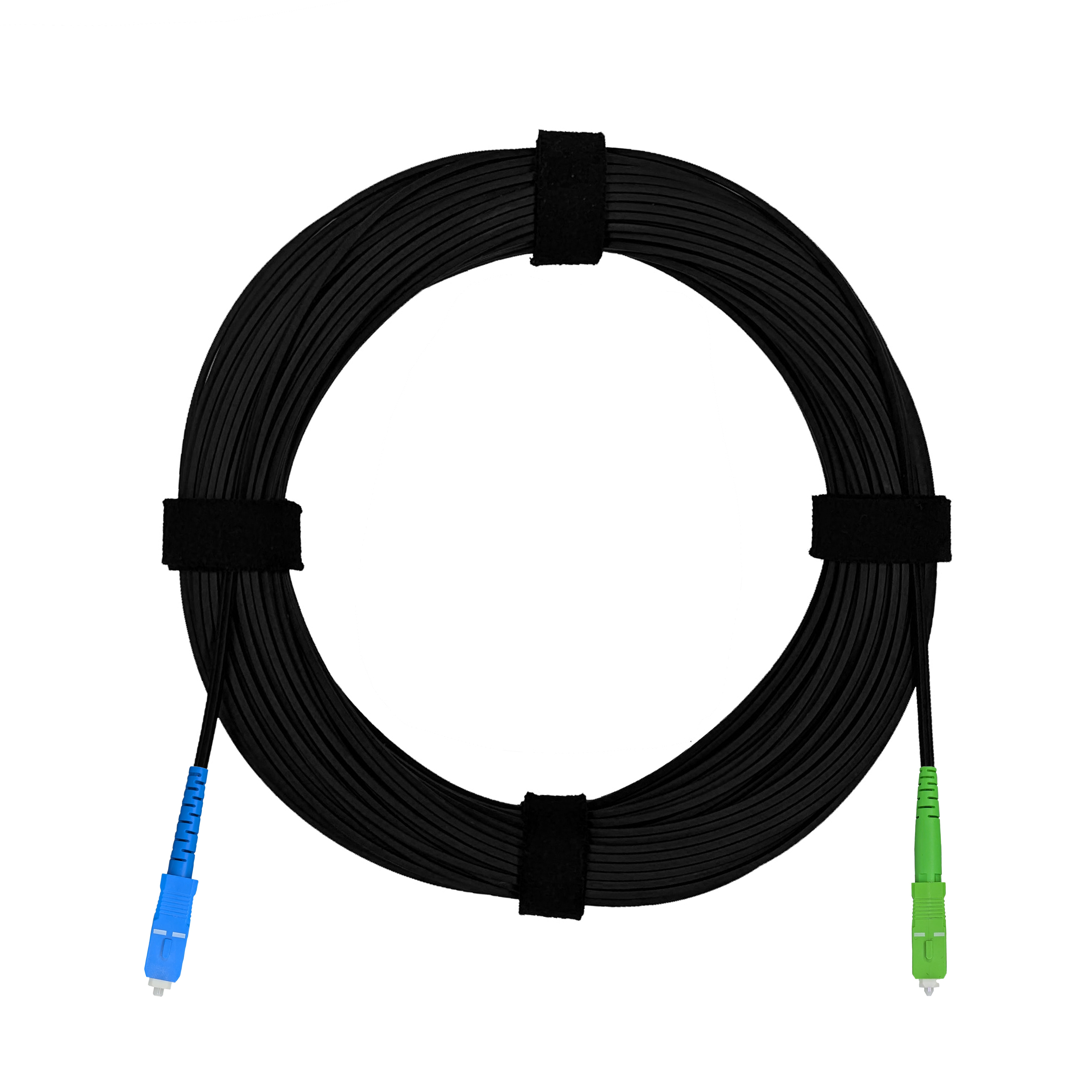 Патч-корд оптический FTTH диэлектрик FRP, G.657 LSZH SC/APC-SC/UPC, черный 120 м