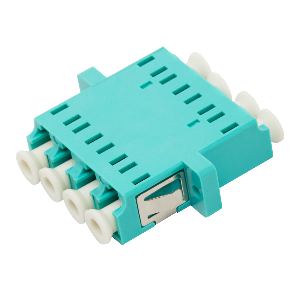 Адаптер оптический LANMASTER LC, OM3 корпус SC дуплекс, квадро__