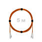 Патч-корд оптический LC/UPC-LC/UPC MM (OM2) 3mm duplex LSZH,  5 м.