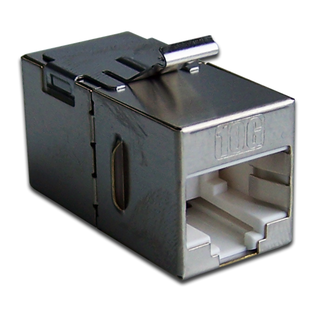 Повторитель портов RJ-45, экранированный, кат.6A, формата Keystone