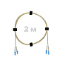 Патч-корд оптический LC/UPC-LC/UPC SM (G657.A1) 3mm DX LSZH 2 м