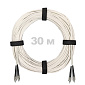 Патч-корд оптический армированный бронированный FC/UPC-FC/UPC SM (G.657A1) Duplex 3.0mm LSZH, ,белый, 30 м.