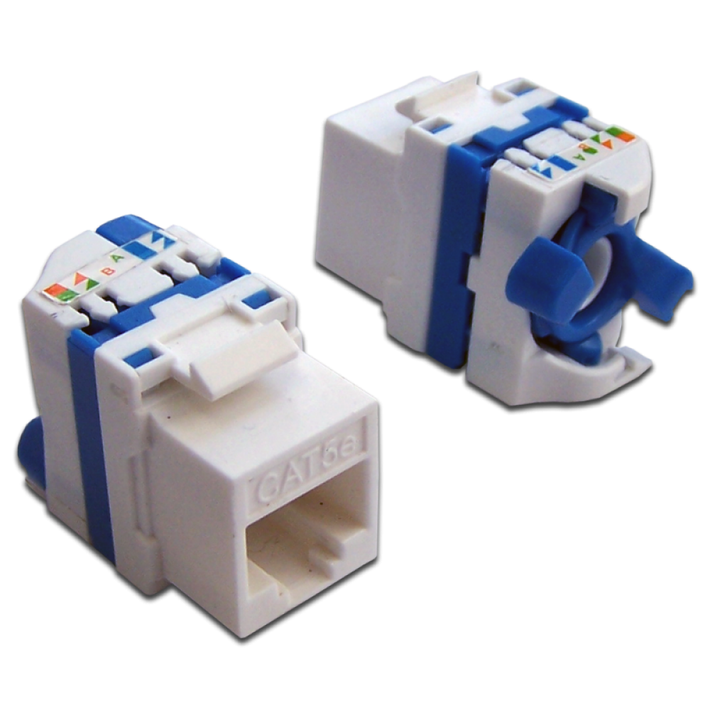 Модуль Keystone Tooless, RJ-45, кат.5E, UTP, 180 градусов, белый