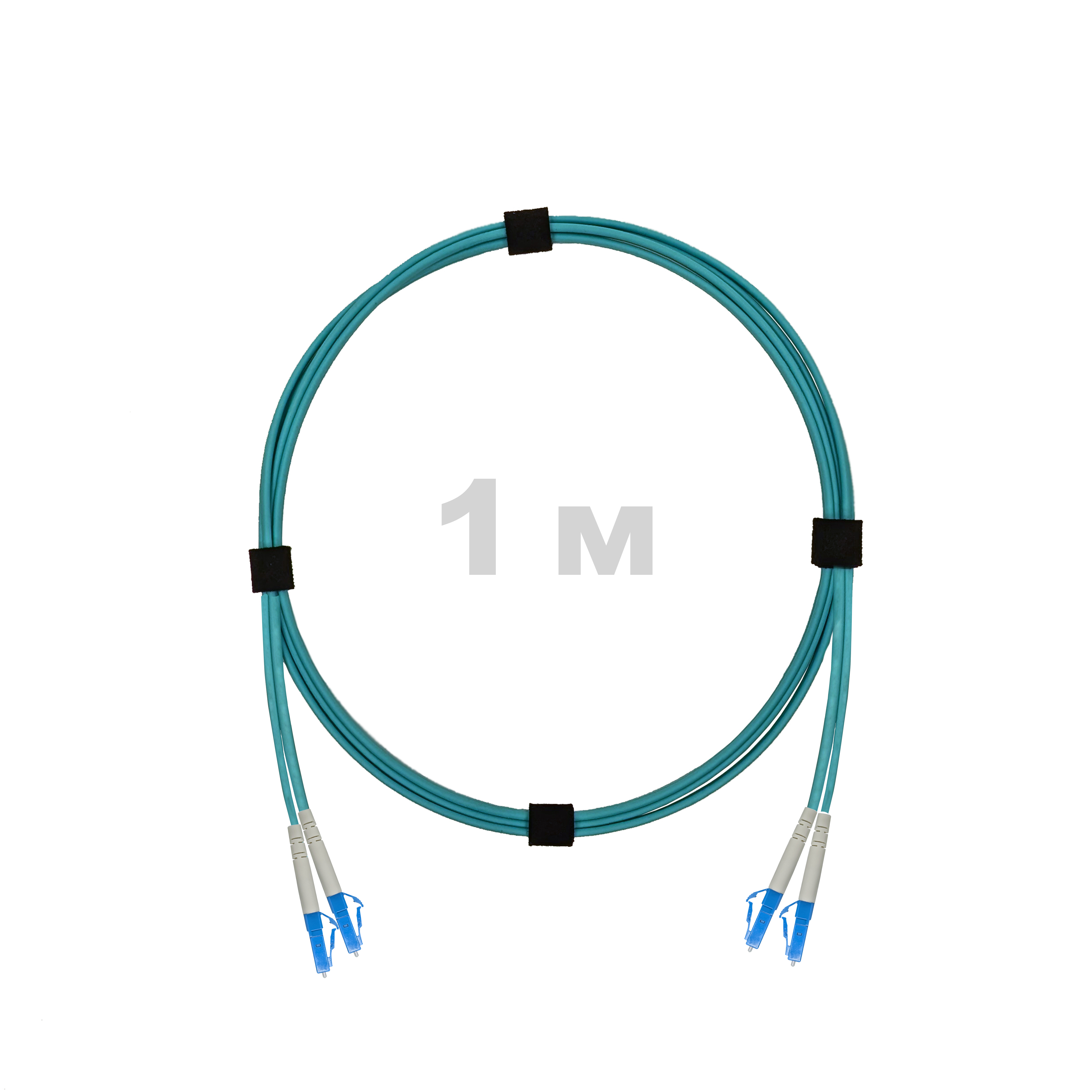 Патч-корд оптический армированный бронированный LC/UPC-LC/UPC MM (OM3) Duplex 2.0mm LSZH, 1 м.
