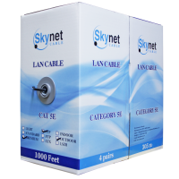 Кабель витая пара кат. 5е SkyNet Premium UTP, наружный, 4x2x0.51 Cu, PE, чёрный