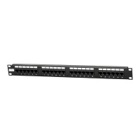 Патч-панель PP3-19-24-8P8C-C5E-110D 19" 1U cat.5e 24 порта RJ45 UTP Hyperline