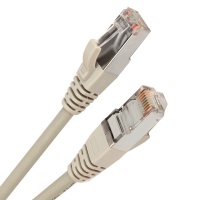 Патч-корд PC-LPM-STP-RJ45-RJ45-C5e-1M-LSZH-GY FTP cat.5e RJ-45 LSZH 1 метр Hyperline