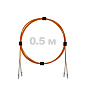 Патч-корд оптический LC/UPC-LC/UPC MM (OM2) 3mm duplex LSZH,  0.5 м.