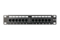 Патч-панель UTP 10" 1U 12 портов RJ-45 110 тип Cat.5e  TWIST