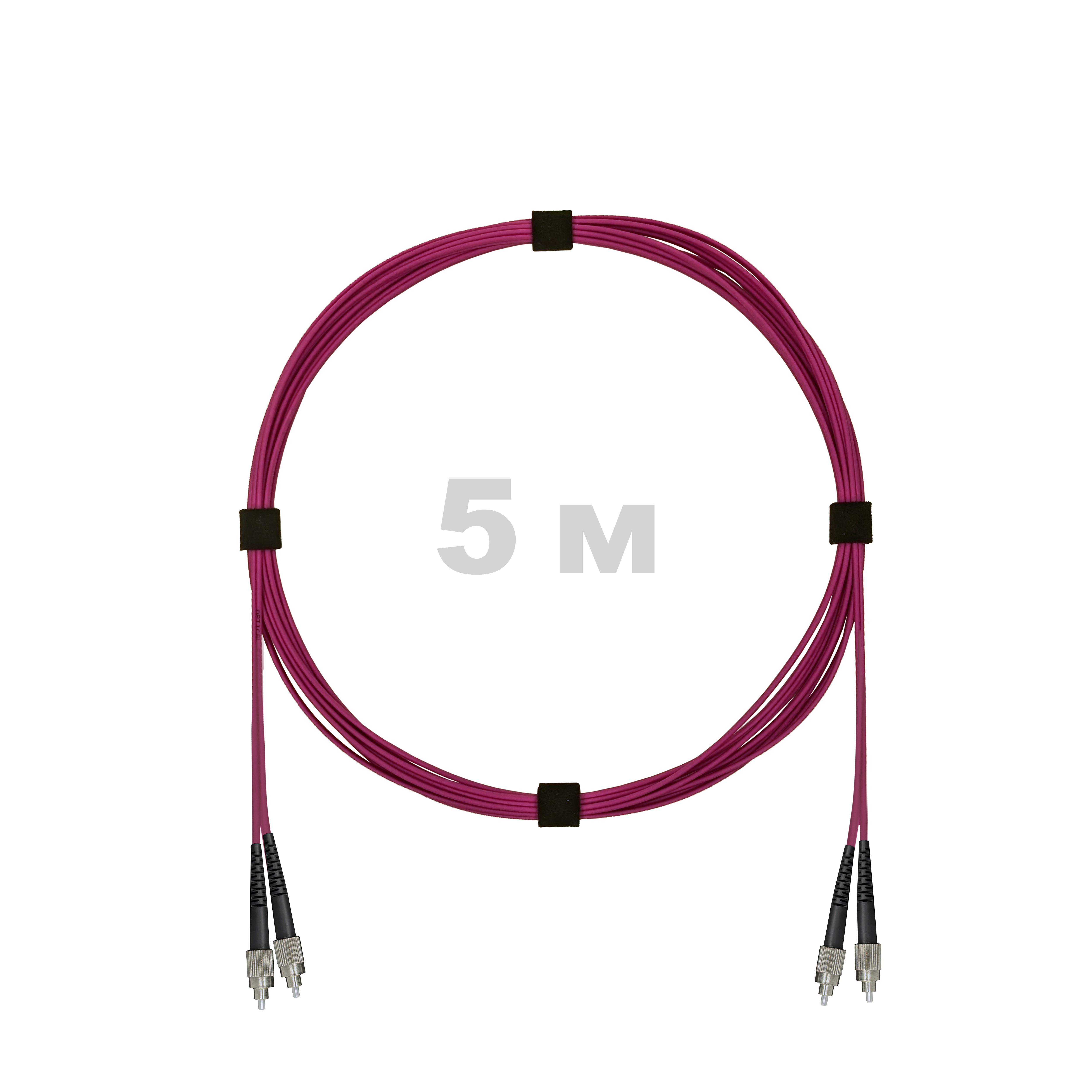Патч-корд оптический FC/UPC-FC/UPC MM (OM4) 2mm duplex LSZH,  5 м.