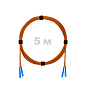Патч-корд оптический SC/UPC-SC/UPC MM (OM2) 2mm duplex LSZH,  5 м.