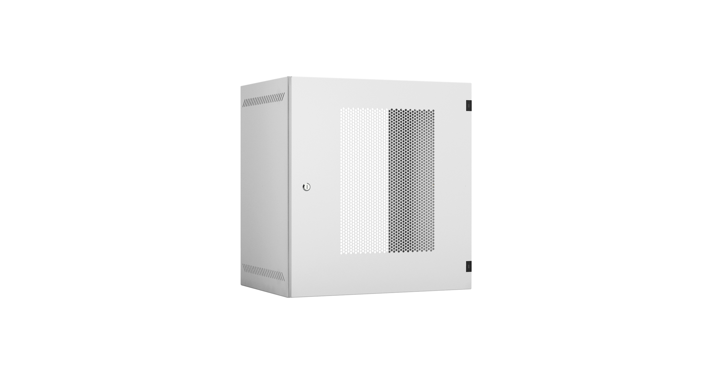 Настенный шкаф 19", 12U, перформация, 540х400, серый__